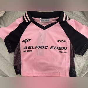 Aelfric Eden Racing Sports Jersey Crop Top Y2K Brand NWT